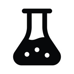 Chemical flask, well designed icon of lab experiment, business experiment vector
