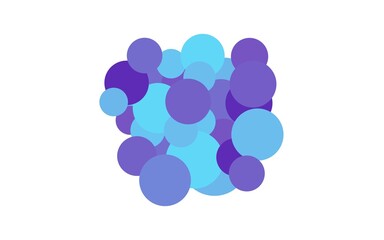 Abstract image wallpaper of sky blue and purple cyrcle gradient isolated background.