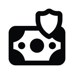 Get this visually appealing vector of financial security, ready to use icon of secure investment