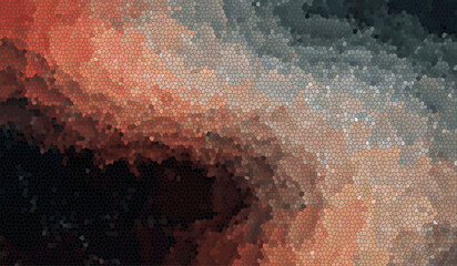 layered shadow blended abstract vector mosaic effect image file gradient dark gray orange pale blue ashes color wall mural background backdrop © zdesignworks