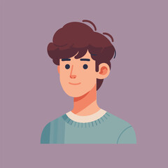 Boy flat art vector Illustration