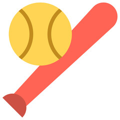 baseball flat icon