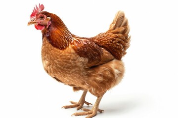 Fototapeta premium A chicken with a white background