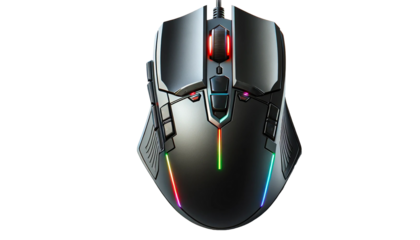 Modern gaming mouse  isolated on transparent or white background