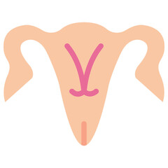 ovaries flat icon
