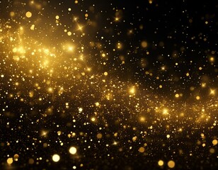 Obraz premium 金色のキラキラした光のパーティクル
