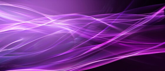 Purple Abstract Light Waves Background
