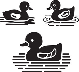 Duck Silhouette Illustration Art