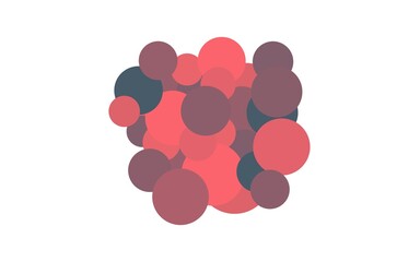 Abstract image wallpaper of red and brown cyrcle gradient isolated background.