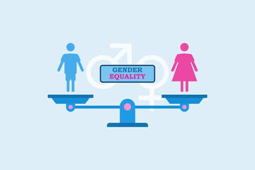 gender equality flat design illustration
