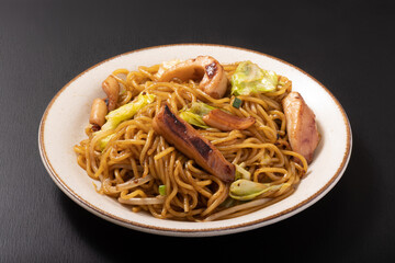 イカ焼きそば　アメリカオオアカイカ　耳