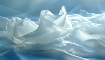 Obraz premium Lace Over Blue Blanket