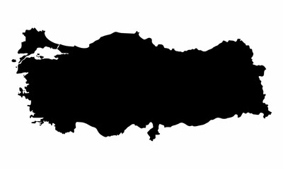 Turkey silhouette map