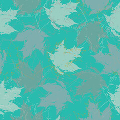 seamless leaves wallpaper pattern on background