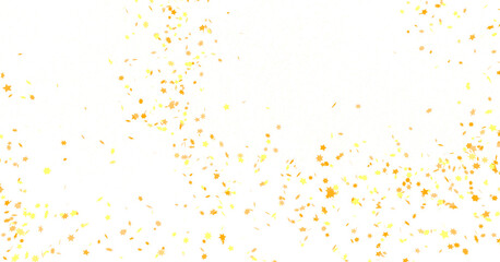 gold stars. Confetti celebration, Falling golden abstract decoration for party, birthday celebrate,