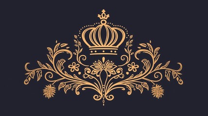 Royal Outline Design Element