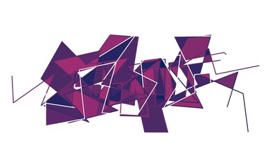Abstract image wallpaper of mystic Purple and violet mosaic gradient isolated background.