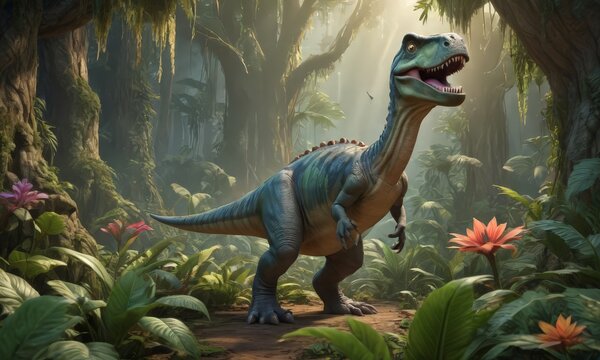 Dinosaur in the Jungle