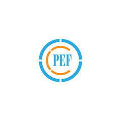 PEF LETTER LOGO DESIGN