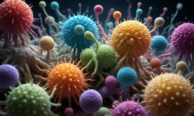 Colorful Flower-like Structures