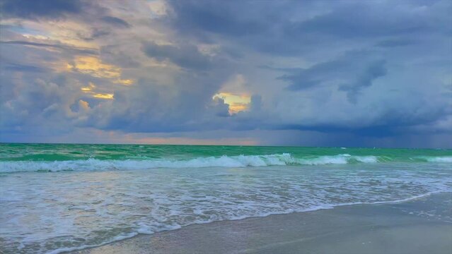 Stormy Skies Heaven Beach Waves