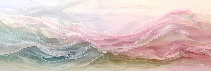 Obraz premium Fluid abstract shapes with vibrant colors and wavy lines. Digital abstract art