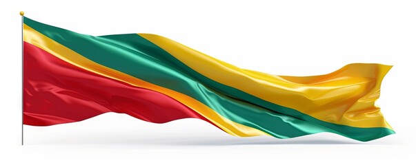 Obraz premium Isolated flag of Grenada on white background