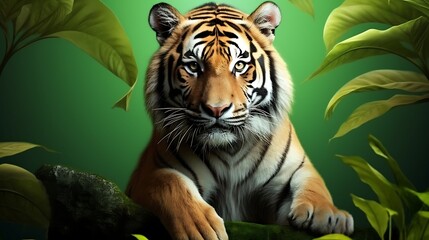 Fototapeta premium Wildlife international tiger day