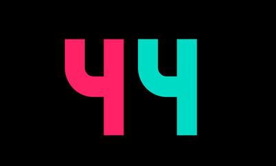 Number Colorful New Trend Modern Logo