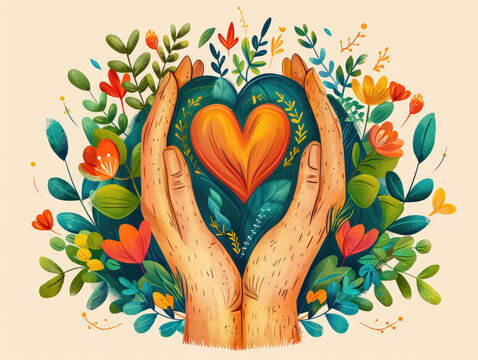 Hope and gratitude quotes in flat design top view with vivid colors and cartoon drawings. Ideal for spreading positivity and encouragement.