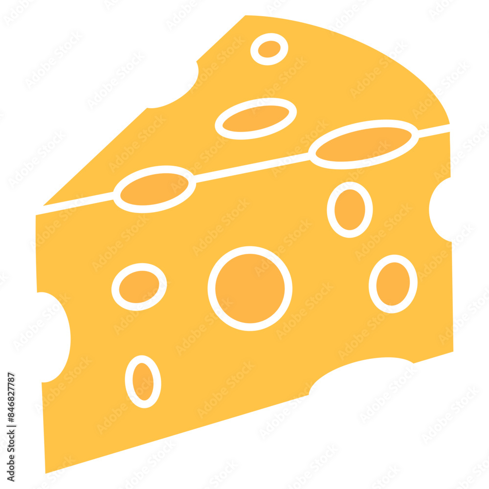 Canvas Prints illustration of a cheese