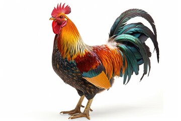 Fototapeta premium A chicken with a white background