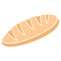 bread cartoon isolated