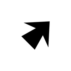 Cursor arrow icon with simple and modern design 