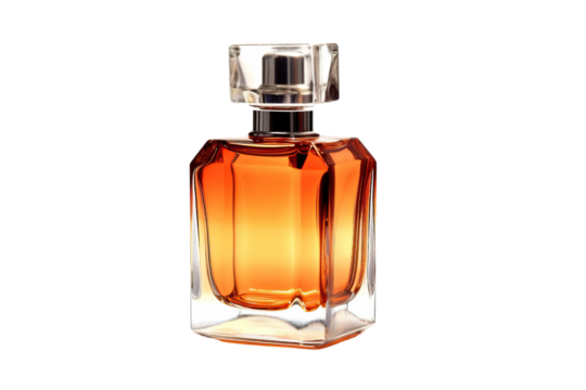 perfume bottles isolated on the white background