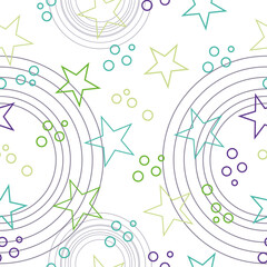 Fototapeta premium seamless sweets colorful star with vintage style on white background vector pattern Vector illustration. Vector fireworks illustration.