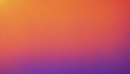 Neon purple and orange gradient abstract banner design with glowing grainy texture and space for text in English