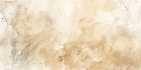 Naklejka premium A beautiful abstract watercolor background with warm tones of orange and beige, ideal for artistic designs, invitations, and creative projects..
