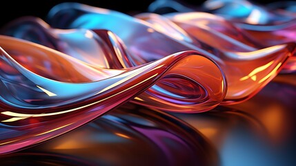 **Iridescent abstract glass, luminousImage #2 @BAN ME?