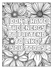 Sarcastic Quotes coloring page