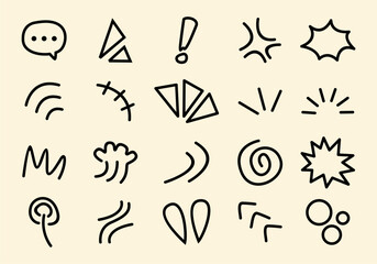 Sign Expression Effect Element Set