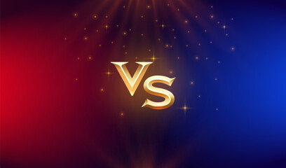 Versus game cover, banner sport vs, team concept. Vector illustration background
