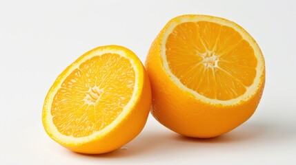 Fototapeta premium Navel Orange isolated white background