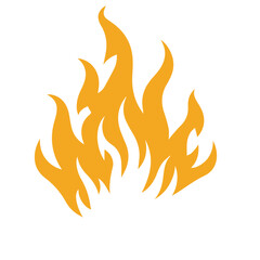 Fire Flames with Bright Orange Blazing vector