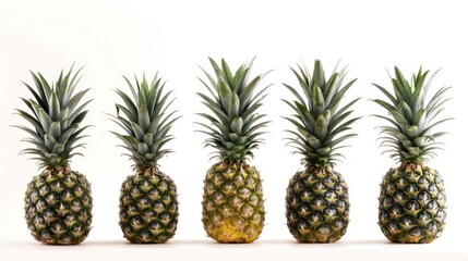 Obraz premium Pineapple isolated white background
