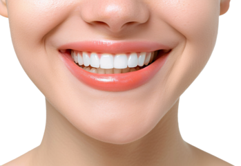 close up of a woman's smile