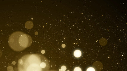 Gold particles golden dust bokeh event awards trailer titles cinematic concert openers luxury celebration background