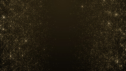 Gold particles golden dust bokeh event awards trailer titles cinematic concert openers luxury celebration background