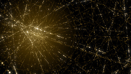 Gold particles golden dust bokeh event awards trailer titles cinematic concert openers luxury celebration background © xleviathanx