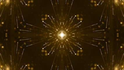 Obraz premium Gold particles golden dust bokeh event awards trailer titles cinematic concert openers luxury celebration background